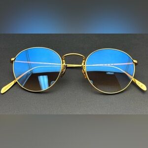 Jewelry 18K Solid Yellow Gold Olivers People’s Limited Edition 79/150 Sunglasses